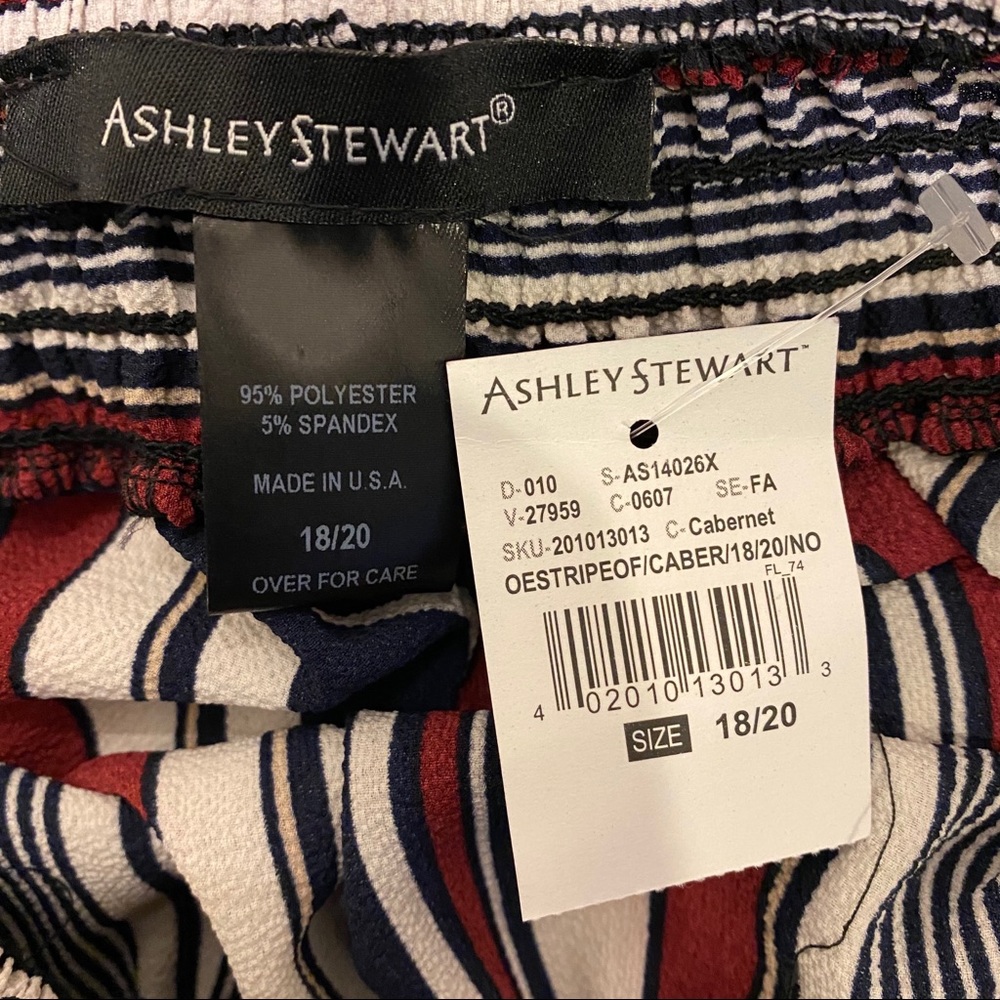 NEW ASHLEY STEWART Striped Jumpsuit - Picture 10 of 10